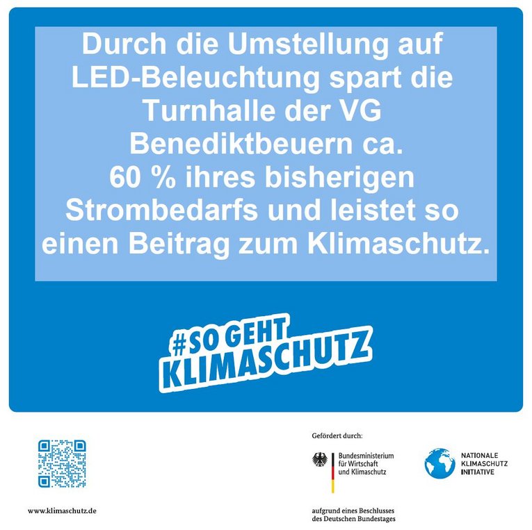 Förderhinweis zur Beleuchtungsumstellung